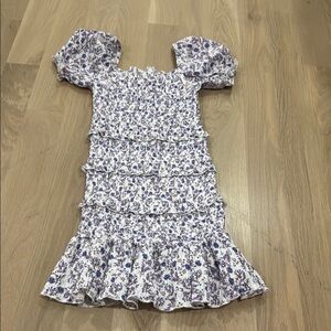 Katie J NYC Black and White Sheath Dress Square Neck Short Sleeve